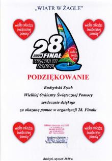 Podziękowania 2020