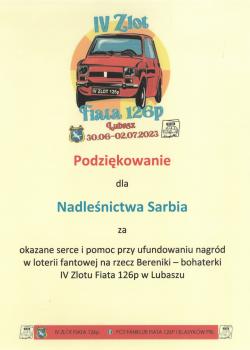 2023_06_30 - Podziękowania 2023 - IV ZLOT FIATA 126p