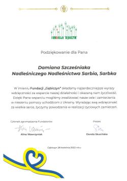 2022_04_28 - Podziękowania 2022 - Fundacja Gębiczyn - Pomoc uchodźcom z Ukrainy