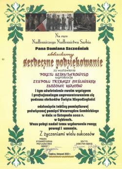 2022_11 - Podziękowania 2022 - Stowarzyszenie Przyjazna Wieś Gębice